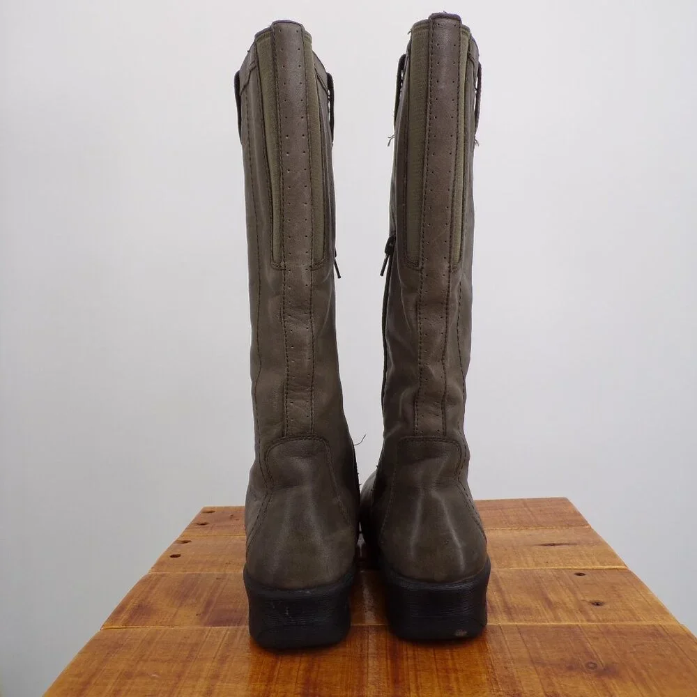 Keen Boots Tall Leather Women's Size 7.5 Green - Picture 6 of 11